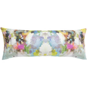Indigo Girl Linen Pillow 14" x 36" bolster