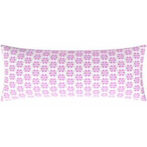 Clover Pink Linen Pillow bolster pillow