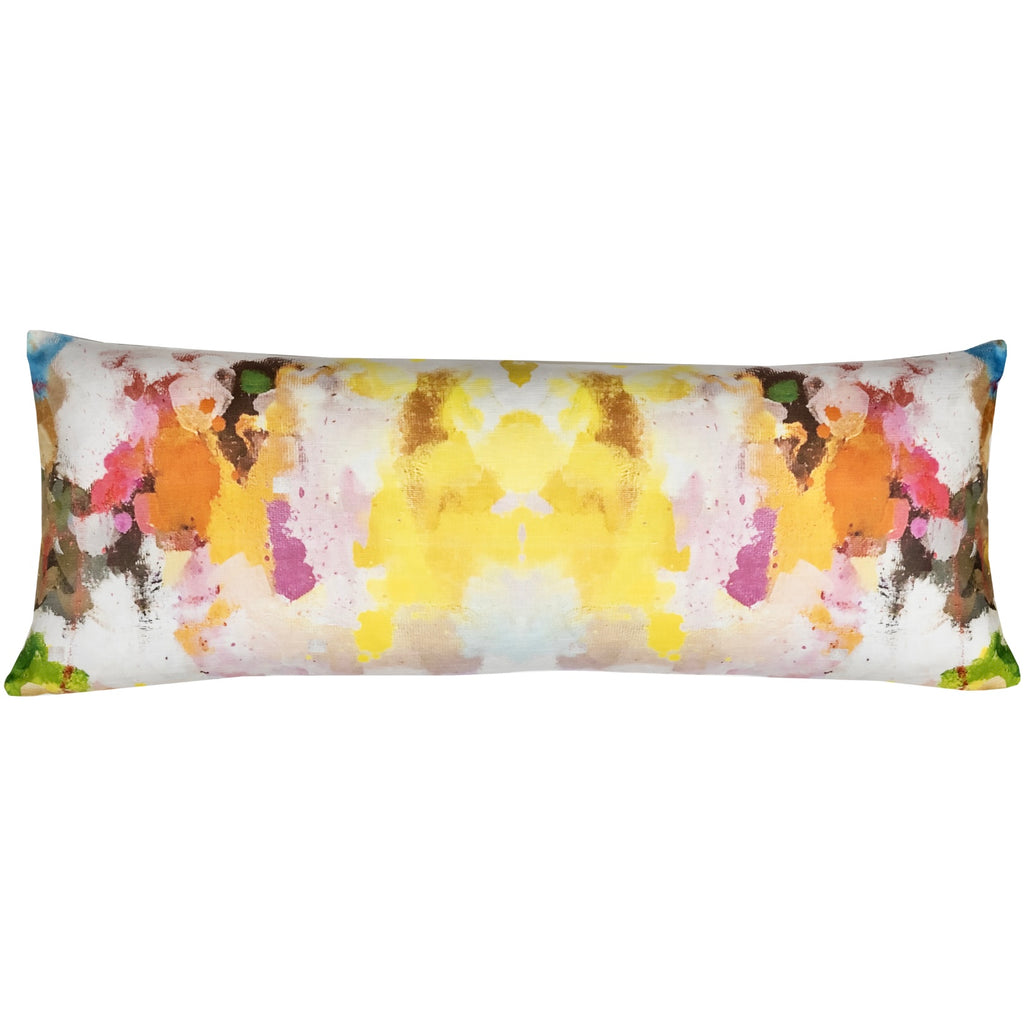 Flower Child Linen Pillow 14" x 36" bolster