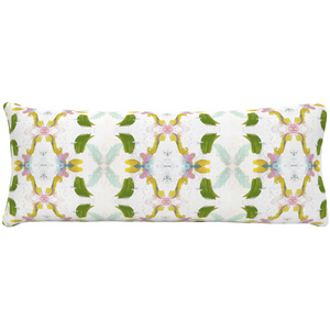 Dogwood Linen Throw Pillow 14" x 36" bolster