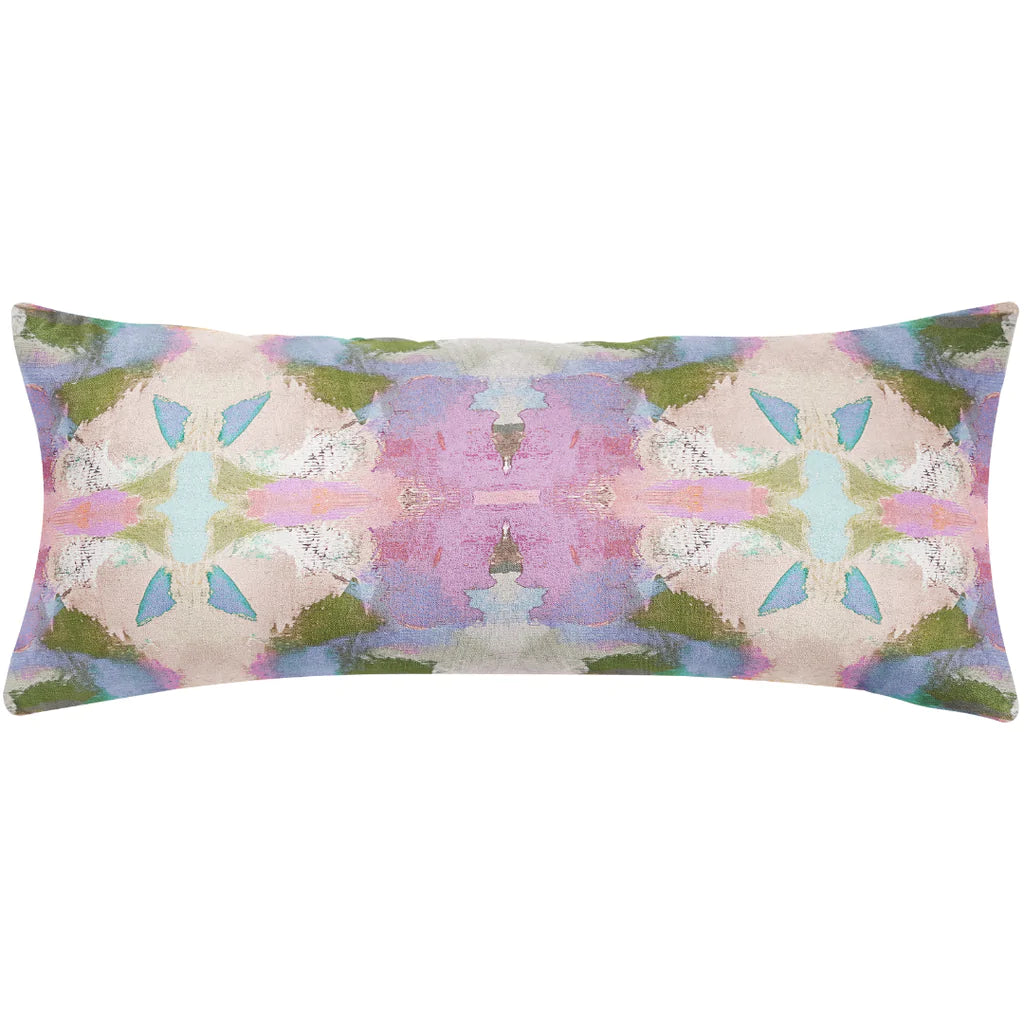 Begonia Violet Throw Pillow 14" x 36" bolster size