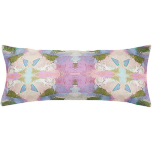 Begonia Violet Throw Pillow 14" x 36" bolster size