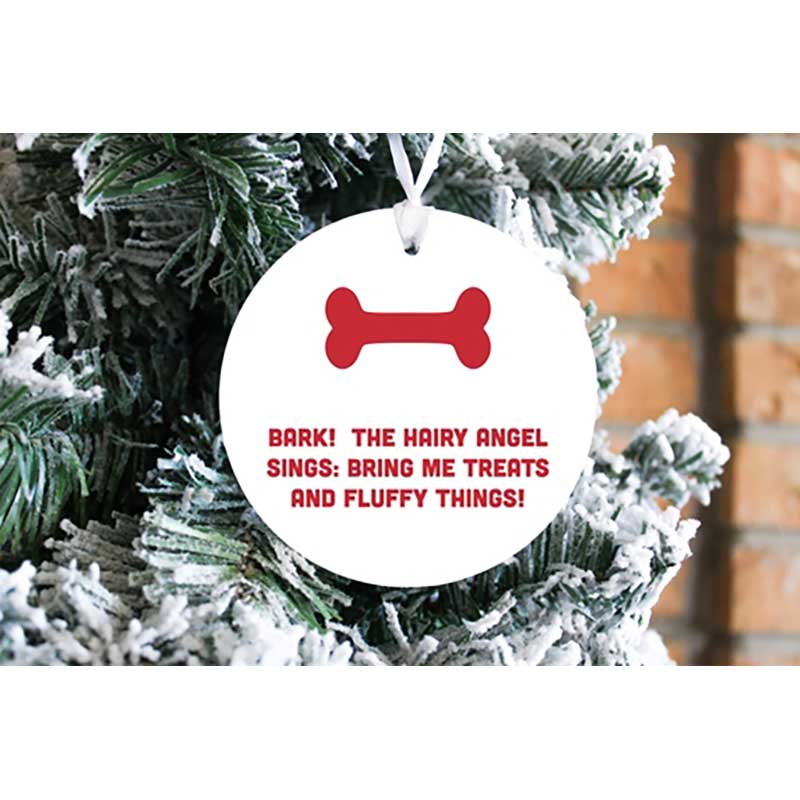 The Hairy Angel Sings Ornament