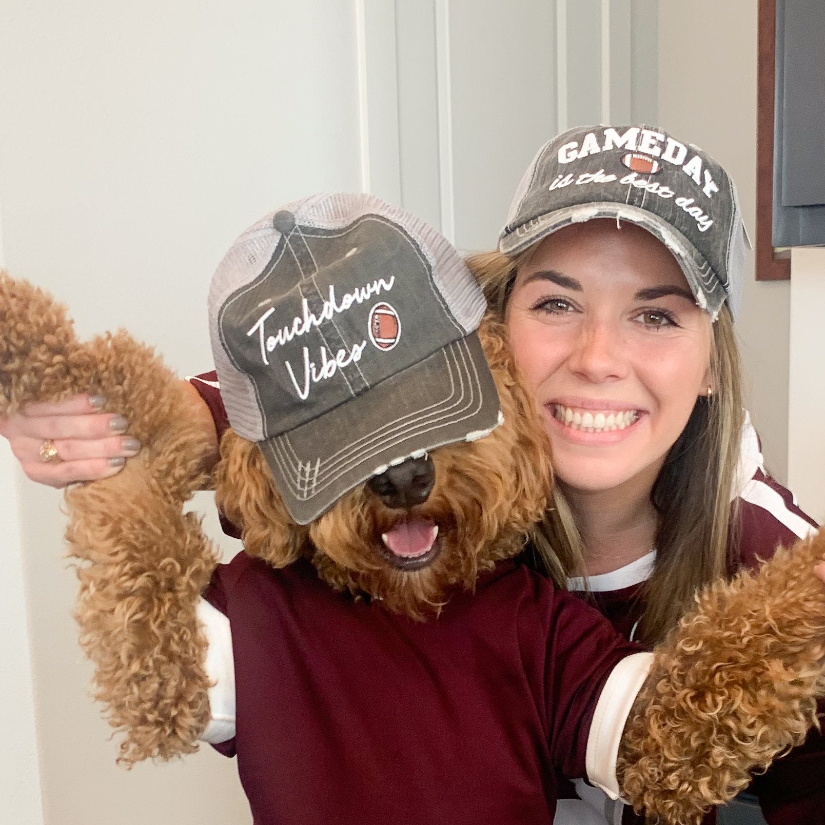 Touchdown Vibes Women's Trucker Hat has the whole family excited, from Katydid