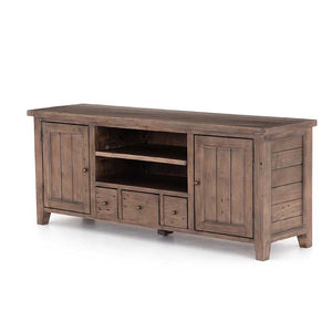 Irish Coast TV Console in sundried ash reclaimed wood from Four Hands