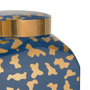 Jungle Ginger Jar in blue by Shayla Copas from Chelsea House detail image