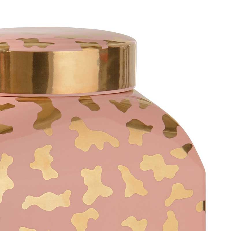 Jungle Ginger Jar in coral by Shayla Copas from Chelsea House detail image