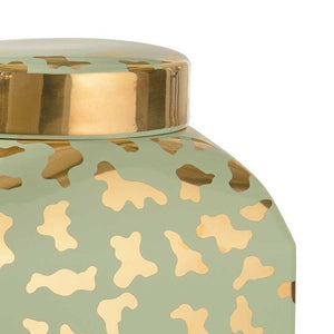 Jungle Ginger Jar in pistachio by Shayla Copas from Chelsea House detail image