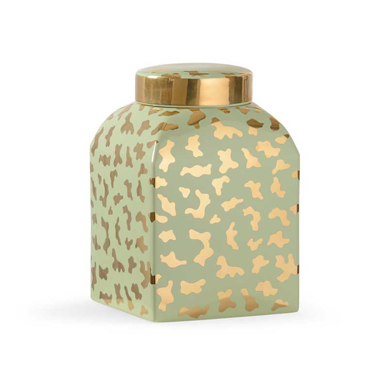 Jungle Ginger Jar in pistachio by Shayla Copas from Chelsea House