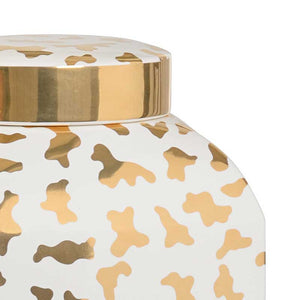 Jungle Ginger Jar in white by Shayla Copas from Chelsea House detail image