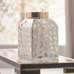 Jungle Ginger Jar in white by Shayla Copas from Chelsea House lifestyle image