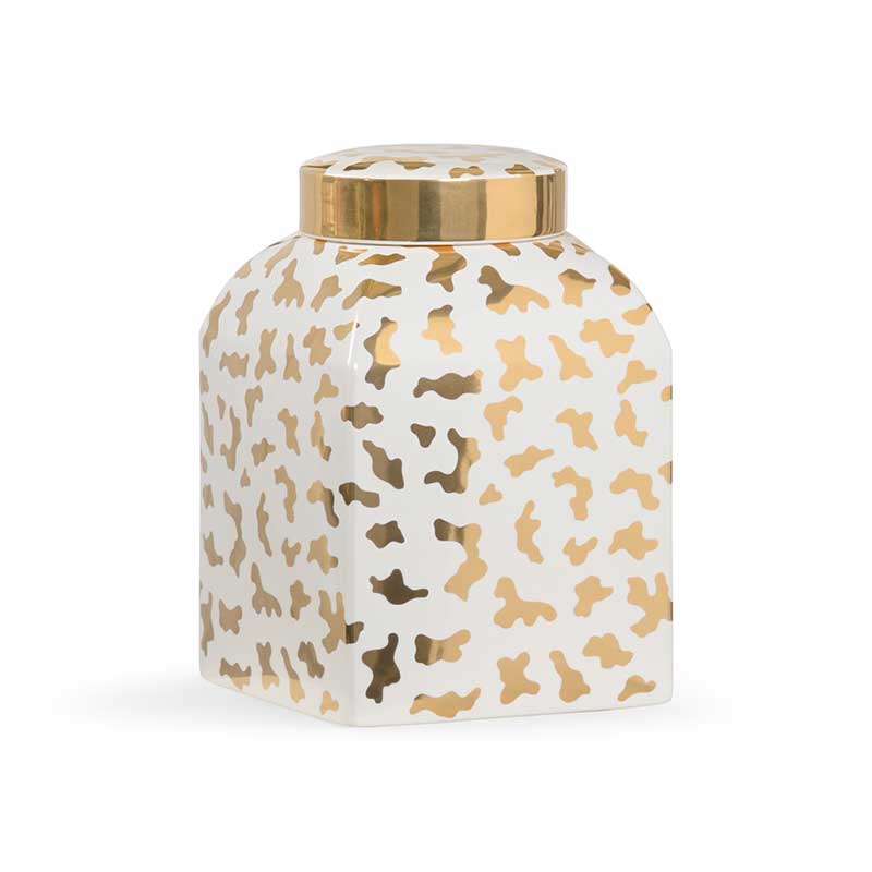 Jungle Ginger Jar in white by Shayla Copas from Chelsea House