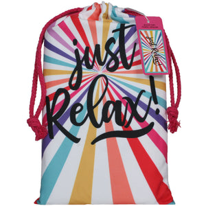 Just Relax Quick Dry Beach Towel with matching carry bag