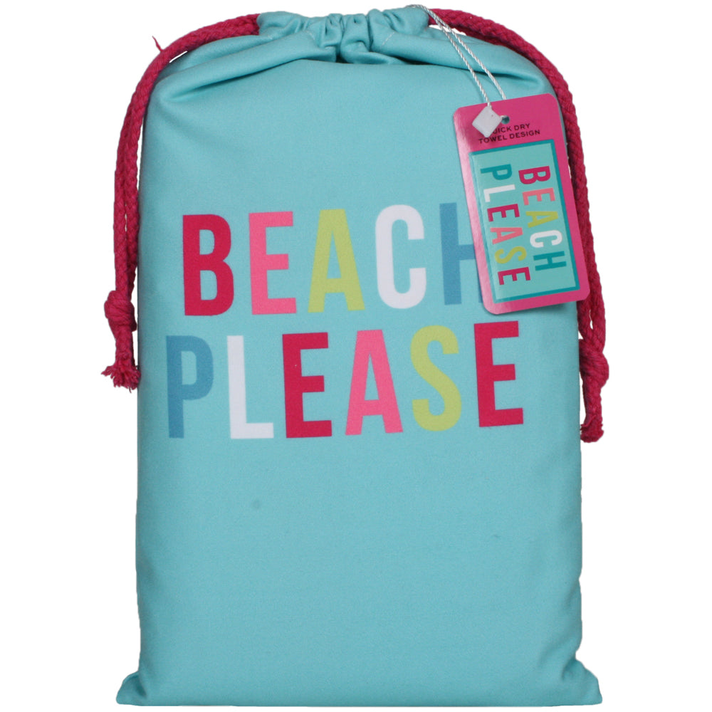 Beach Please Beach Towel matching carry bag
