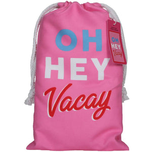 Oh Hey Vacvay Qiuck Dry Beach Towel has a matching carry bag