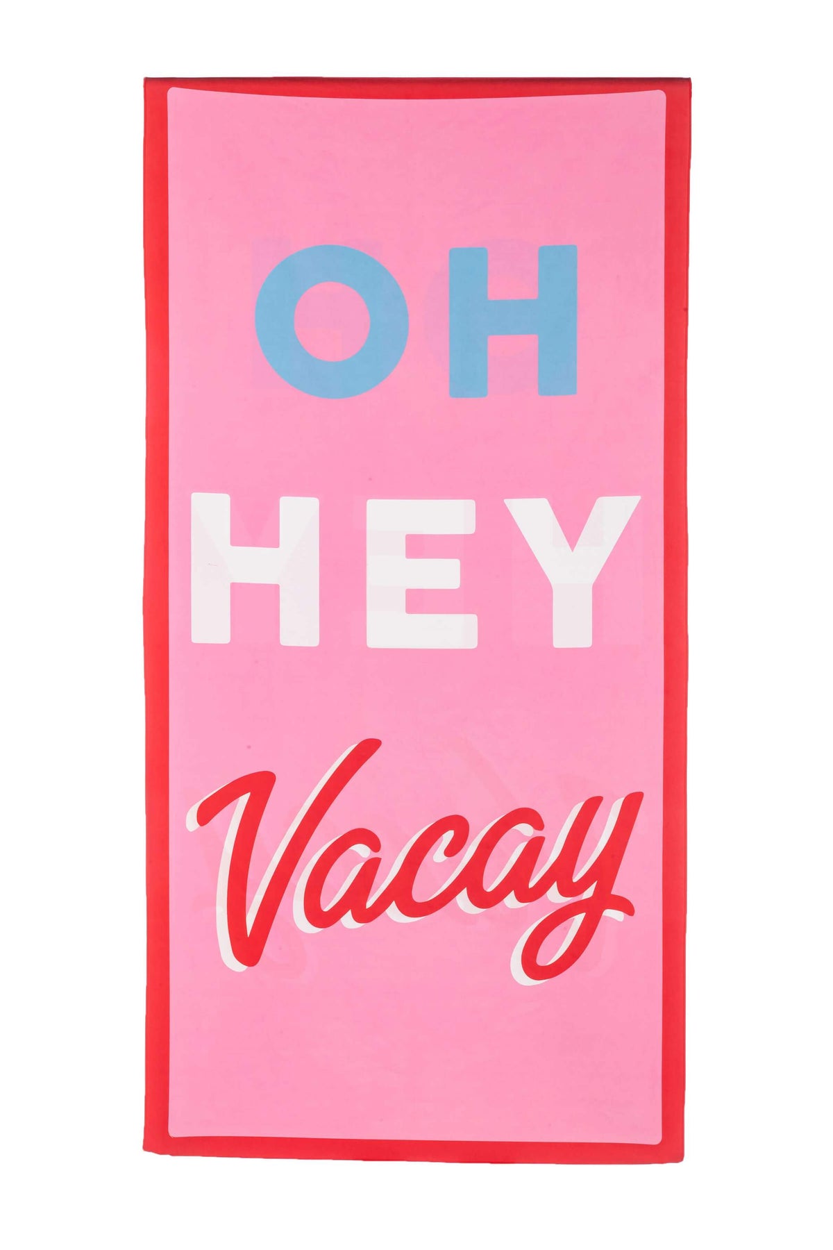 Oh Hey VacAy Quick Dry Beach Towel is super absorbent