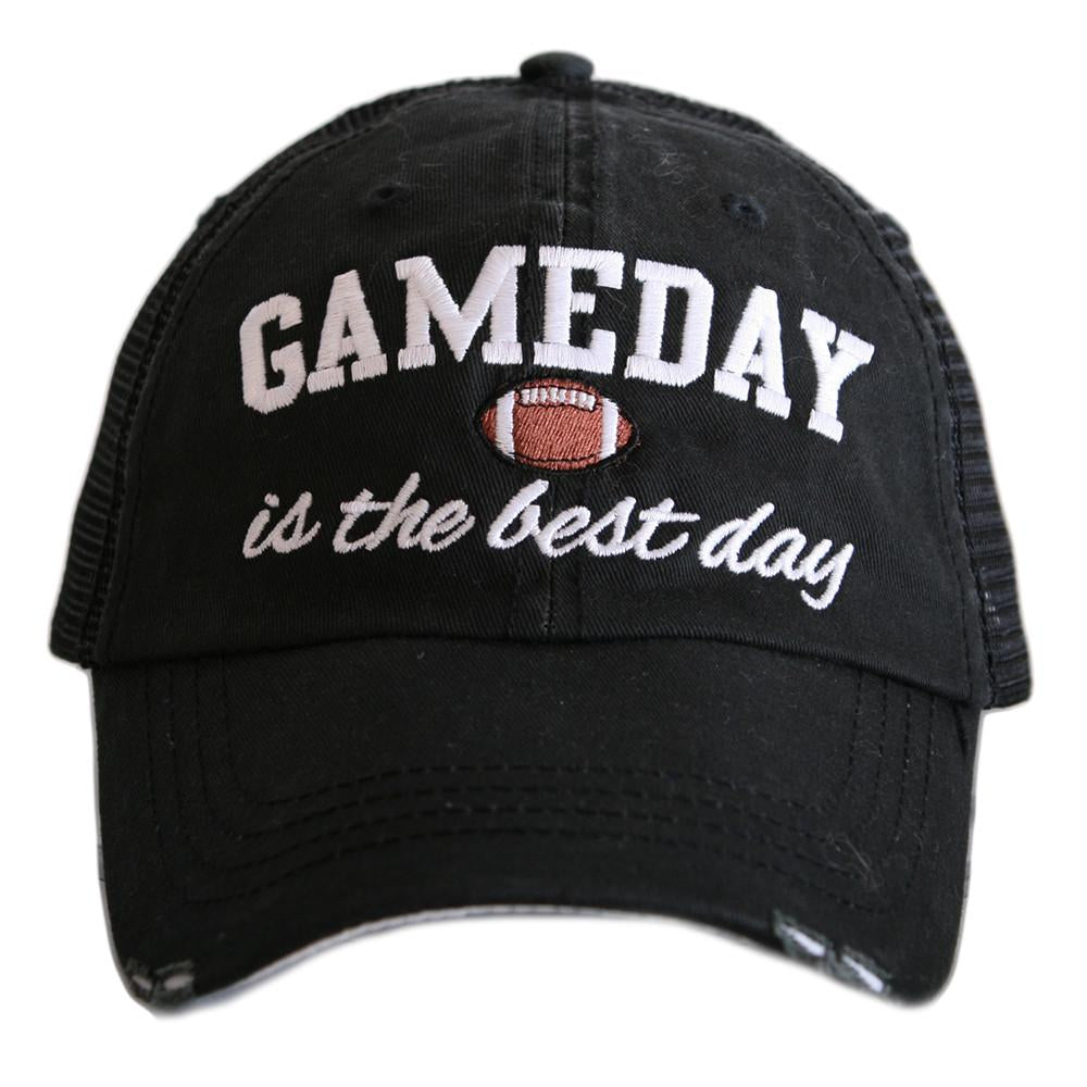 Football Gameday Women's Trucker Hat in black, from Katydid