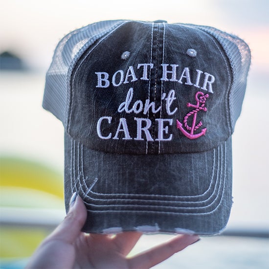 Boat Hair Don&#39;t Care Trucker Hat