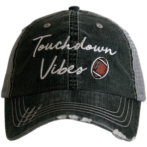 Touchdown Vibes Women's Trucker Hat embroidered headwear from Katydid