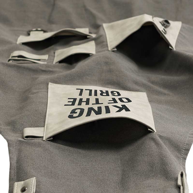 King of the BBQ Canvas Apron