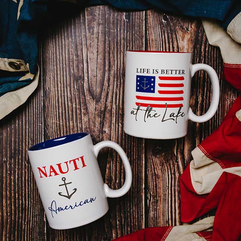 Life Is Better At The Lake mug with complementary mug