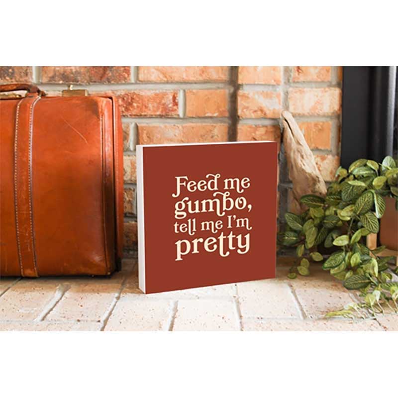 Louisiana Gumbo Wood Block home decor