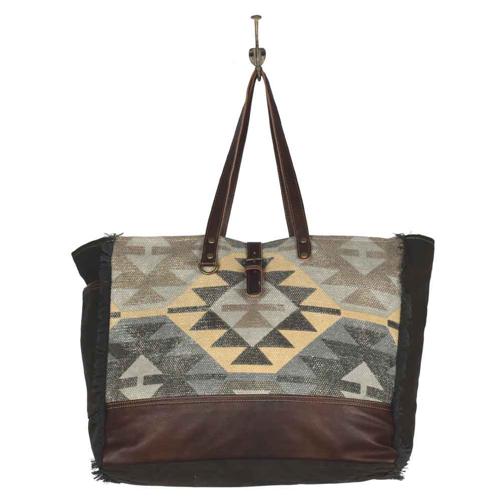 Everyone's Distraction Weekender Bag On Hook View Image Myra Bag Harley Butler Trading Company