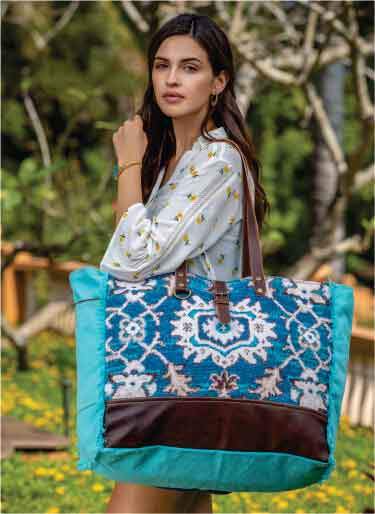 Vivacious Weekender Bag Lfestyle Image Myra Bag Harley Butler Trading Company