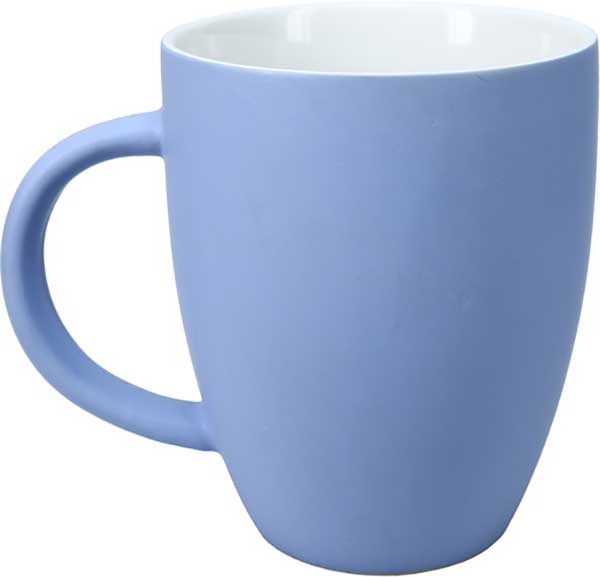 Nauti But Nice Cup in light blue matte finish with slogan back view