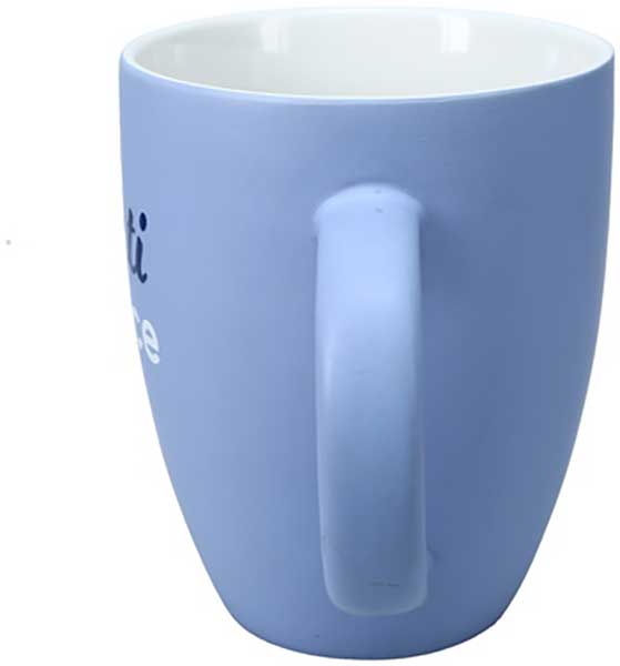 Nauti But Nice Cup in light blue matte finish with slogan