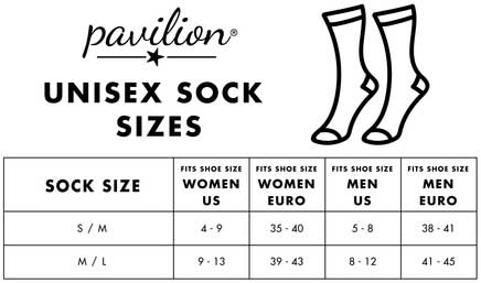 Nauti Girls Ladies Socks comfy blue and pink crew socks size chart