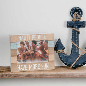Nauti People photo frame for the water lover 5x7 photo MDF frame self-standing