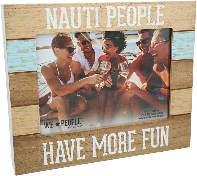 Nauti People photo frame for the water lover 5x7 photo MDF frame