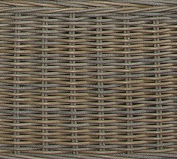 Nautilus Outdoor Armless Chair in grey Kubu weave from Padma's Plantation color swatch