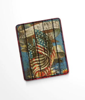 Old Glory Vintage American Flag Cutting Board, tempered glass