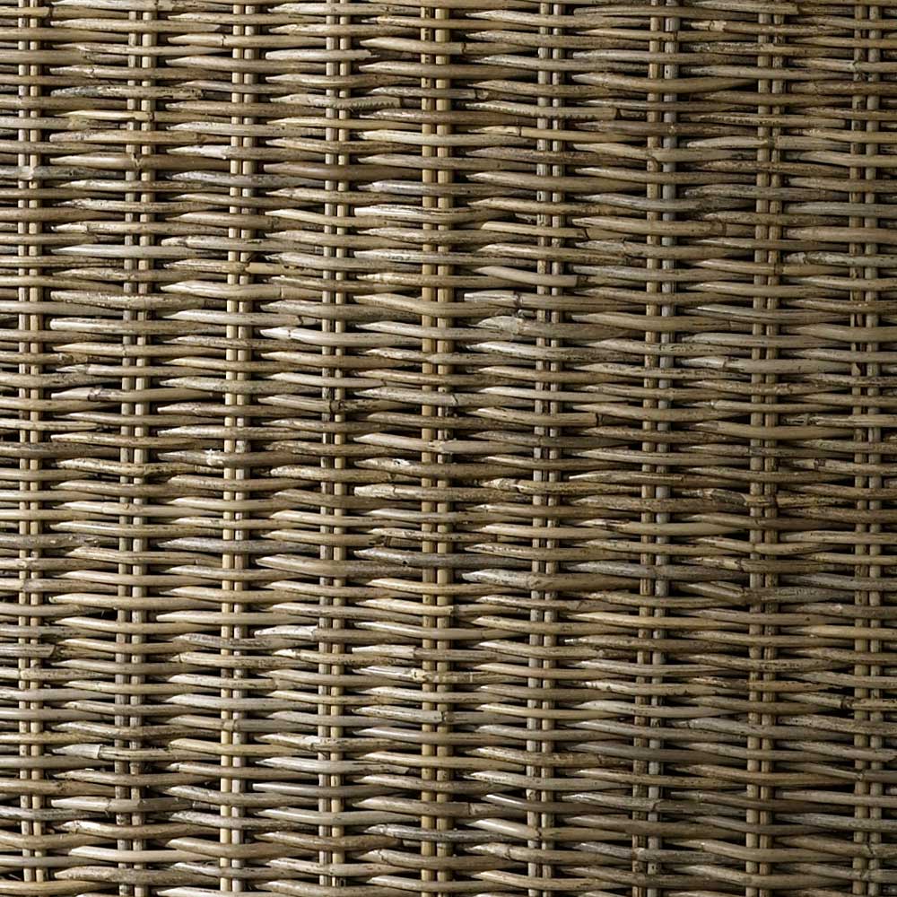 Kubu End Table Trunk from Padma's Plantation rattan weave detail