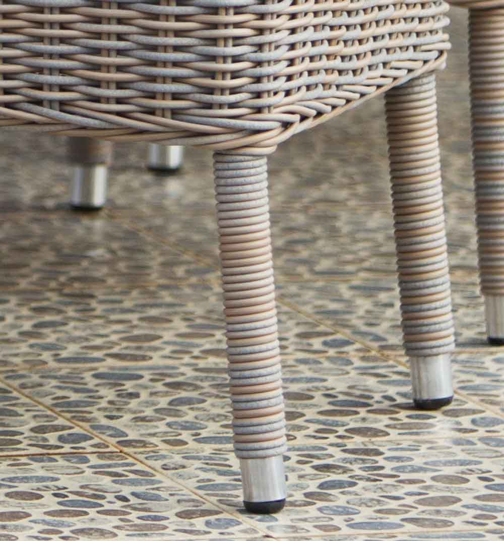 Boca Outdoor Dining Chair Padma's Plantation Leg Detail