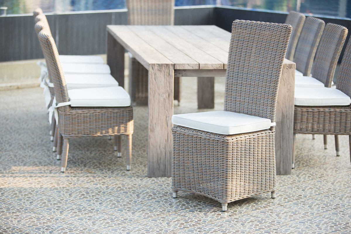 Nico Outdoor Dining Chair Padma's Plantation Patio Lifestyle