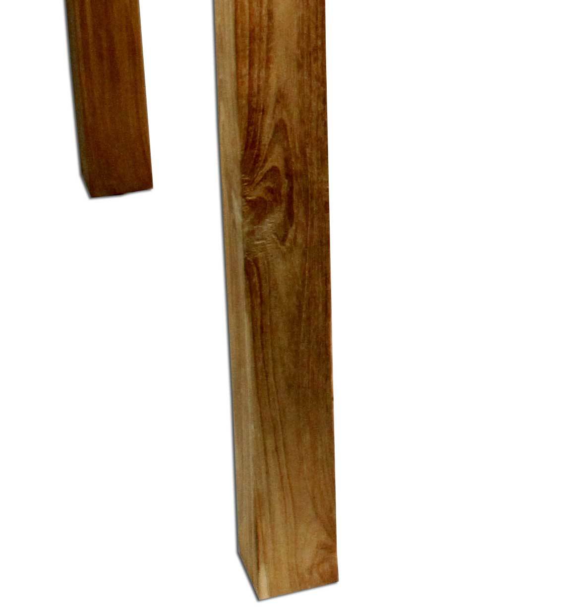 Rustic Teak Outdoor Dining Table Padma's Plantation Leg Detail