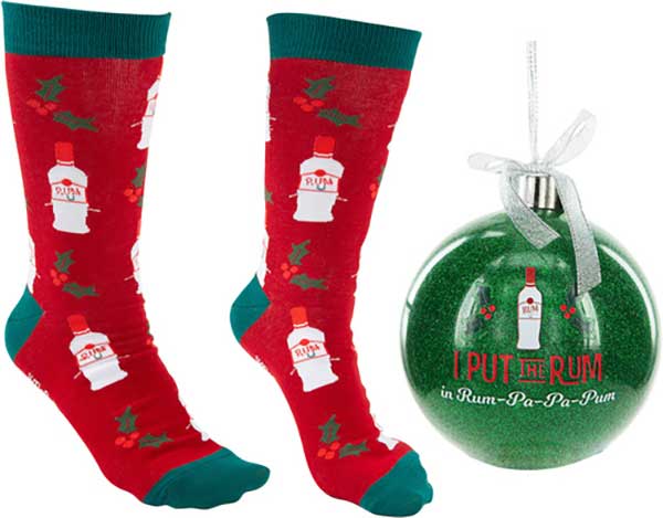 Rum-Pa-Pa-Pum Christmas socks and ornament product image