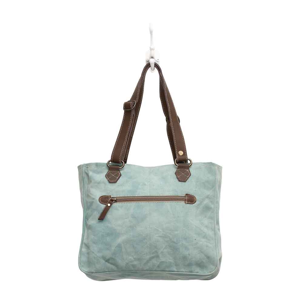 Turquoise Texas Small Bag Back Image Myra Bag Harley Butler Trading Company