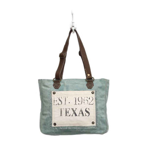 Turquoise Texas Small Bag Front Image Myra Bag Harley Butler Trading Company