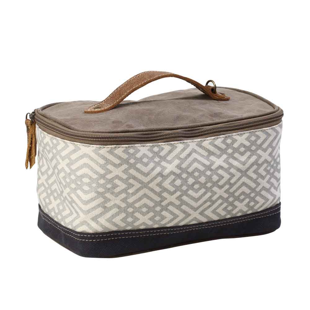 X Design Shaving Kit Bag by Myra Bag Harley Butler Trading Company Side Image