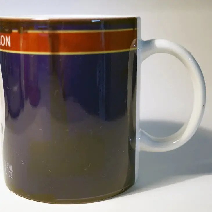 STP Motor Oil Coffee Mug back side view