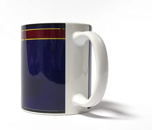 STP Motor Oil Coffee Mug showing the handle
