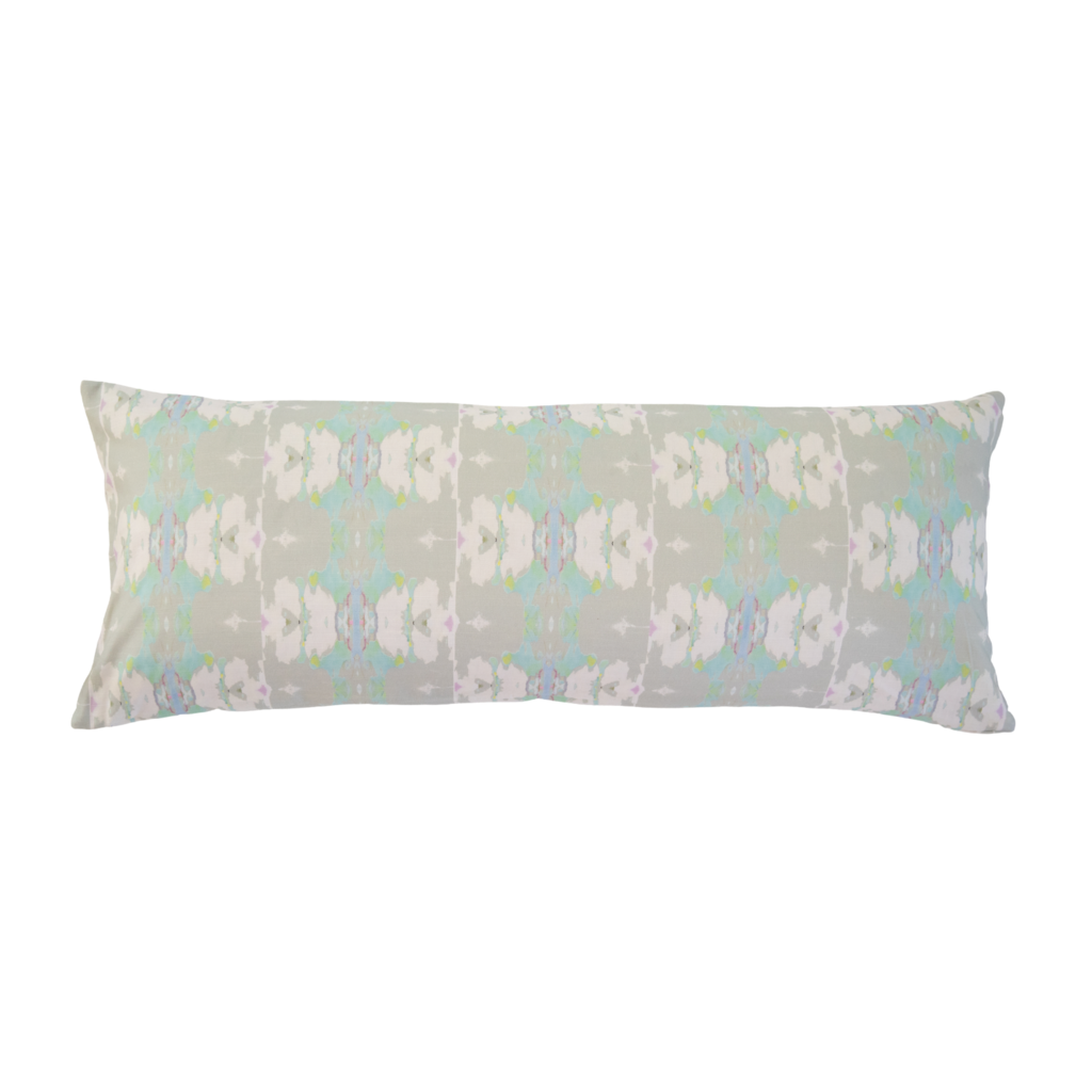 Butterfly Garden Stone Linen Pillow from Laura Park Designs bolster