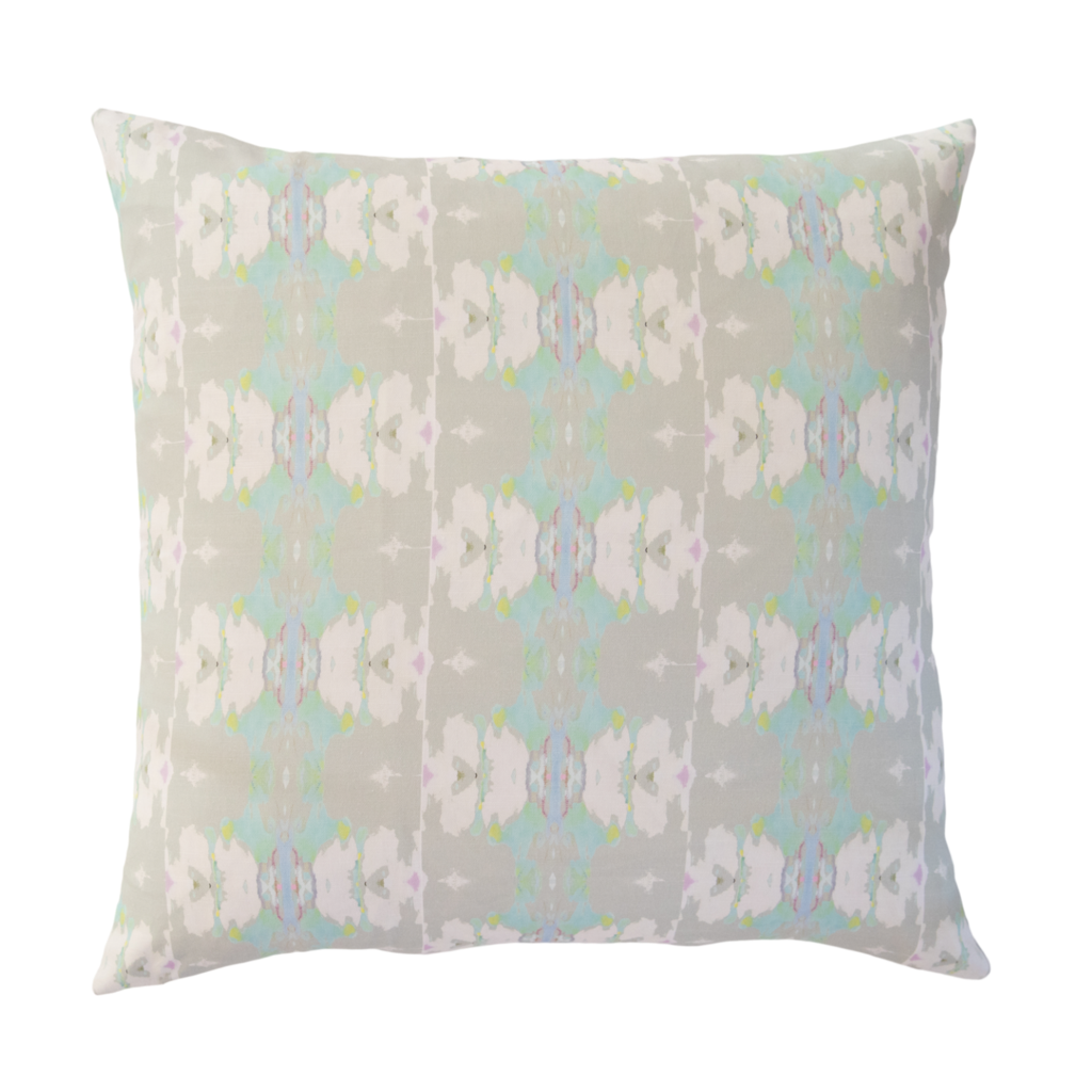 Butterfly Garden Stone Linen Pillow from Laura Park Designs 26" square