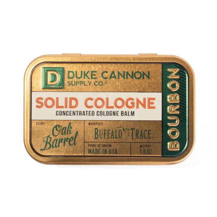 Solid Cologne, Bourbon concentrated cologne balm