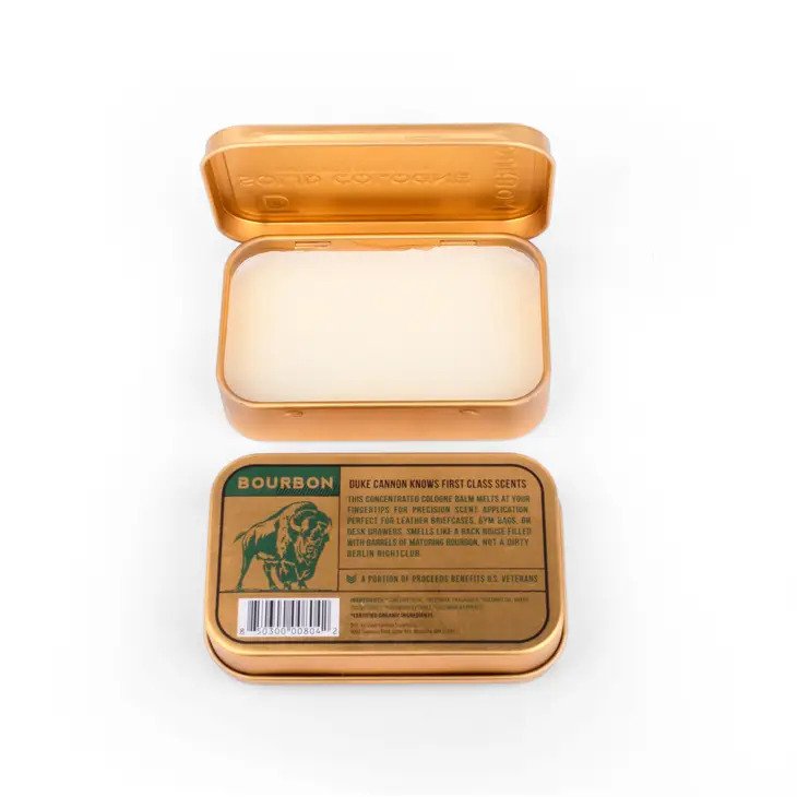 Solid Cologne, Bourbon concentrated cologne balm