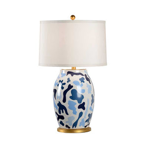 St. Germain Blue table lamp by designer Jamie Merida for Chelsea House product image